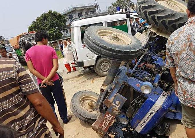 Tractor accident