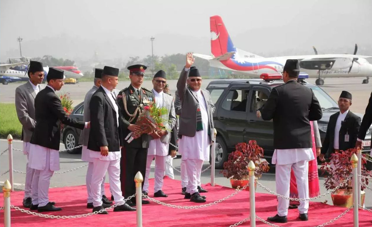 Kp Sharma Oli Visit