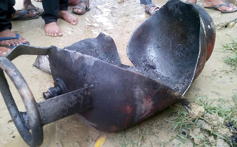Blasted-Gas-Cylinder