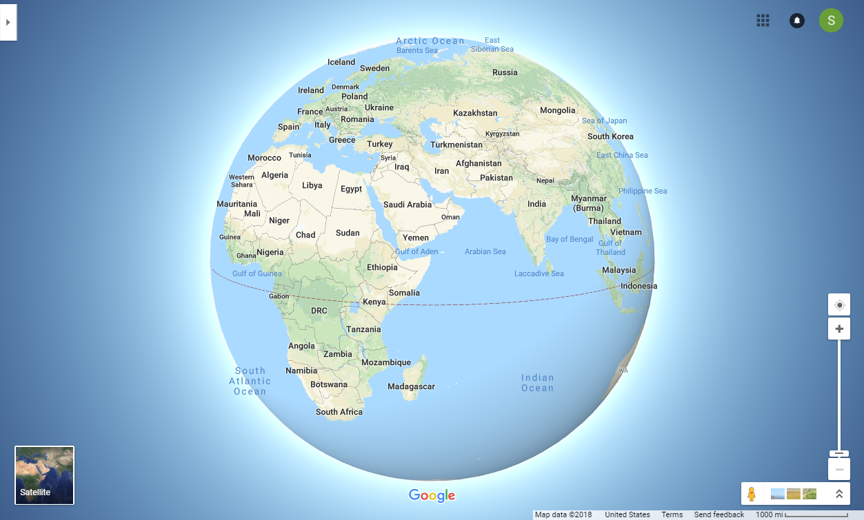 maps globe