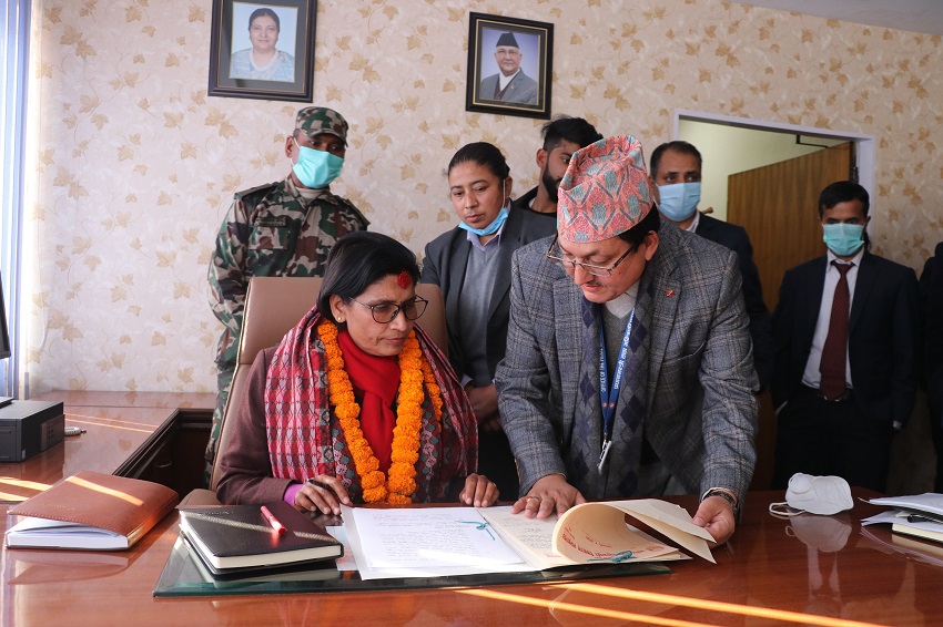 Minister-Padma Aryal-Padvar
